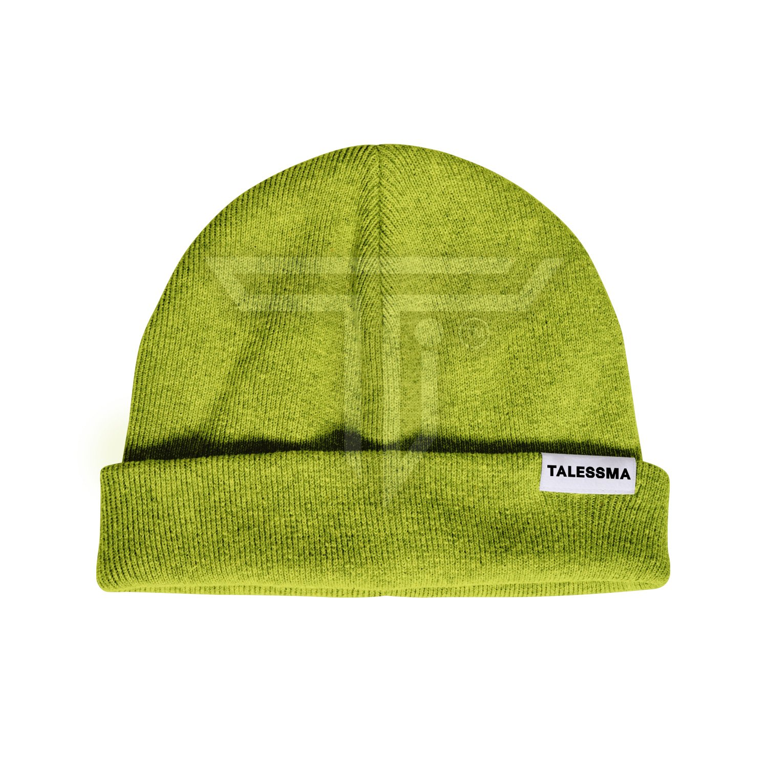 BEANIES-front-LIME-GREEN.jpg Personalized Beanies for Gym, Sports, & Casual Wear - Image 1