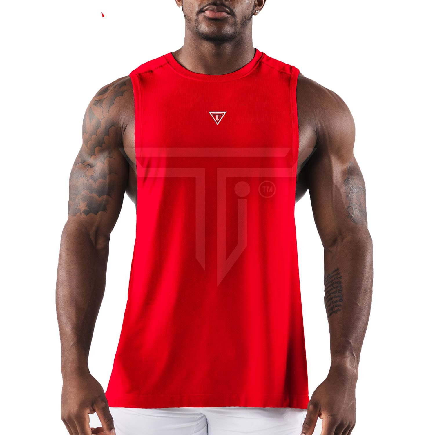 Cut-off-RED.jpg Custom Athletic Cut-Offs for Comfort & Performance in Fitness - Image 1