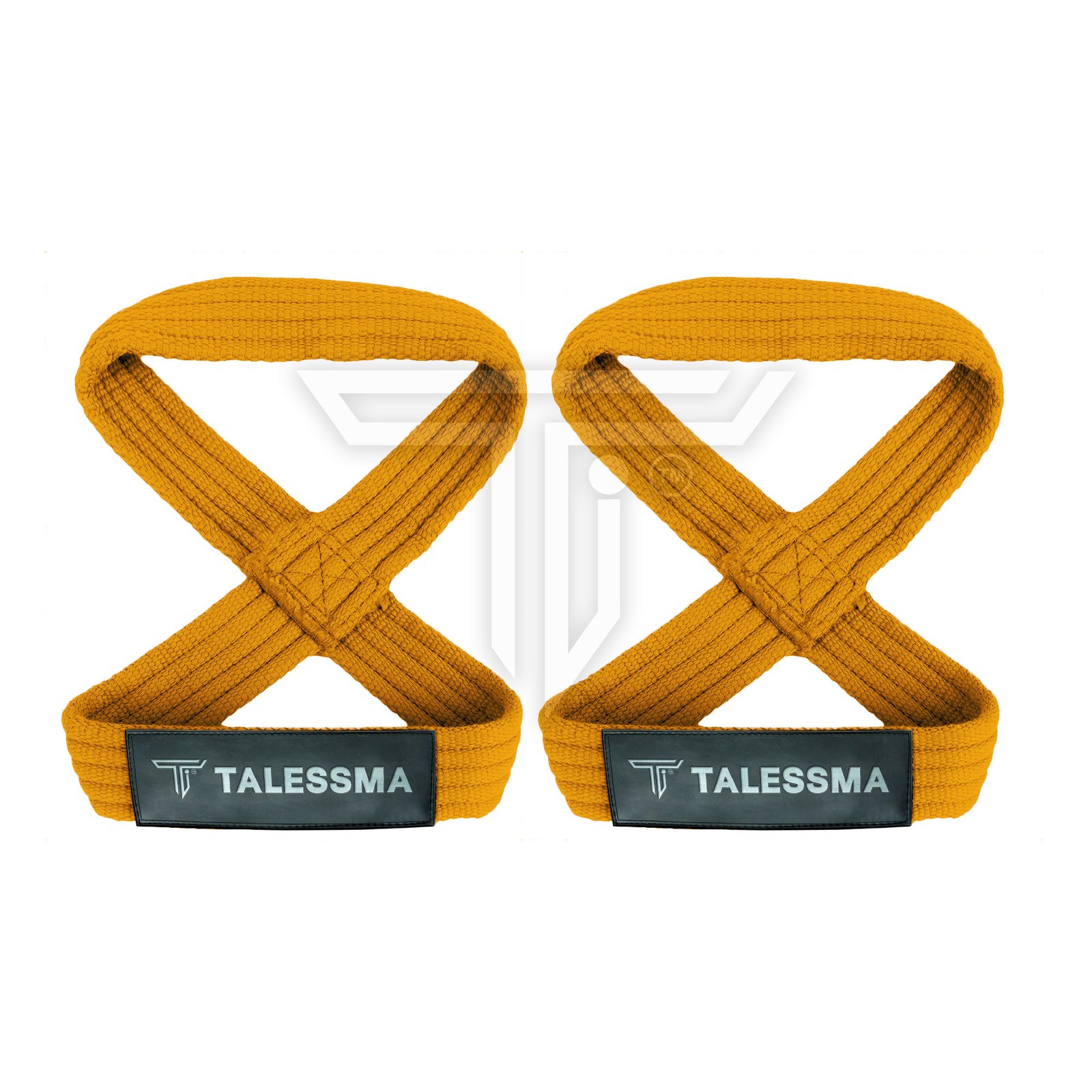FIGURE-8-STRAPS-orange.jpg Customizable Figure 8 Straps for Heavy Lifting & Enhanced Grip Security - Image 1