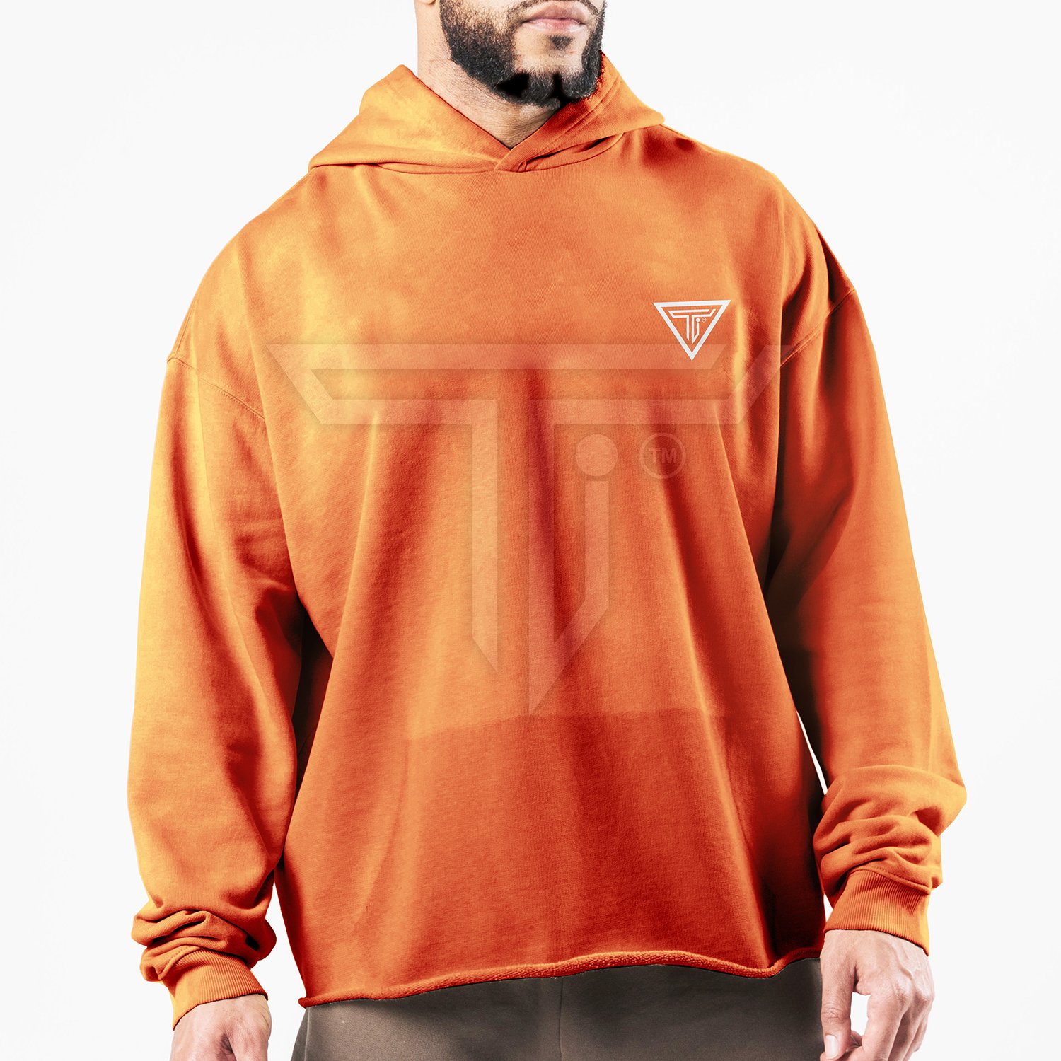 Hoodie-Front-ORANGE.jpg Custom Fit Gym Hoodies for Comfort in & Out of the Gym - Image 1