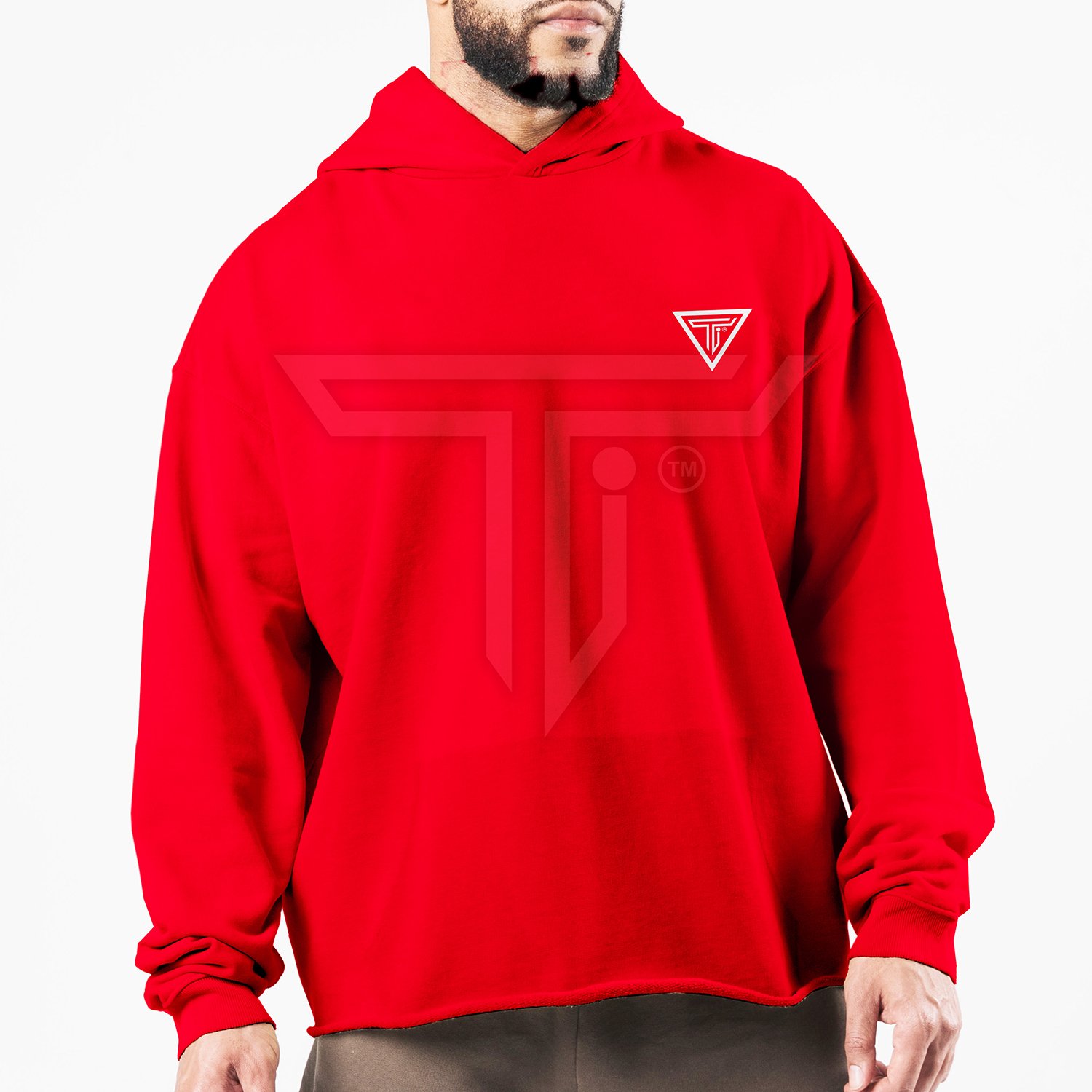 Hoodie-Front-RED.jpg Custom Gym Hoodies – Perfect Blend of Style, Warmth, & Function - Image 1
