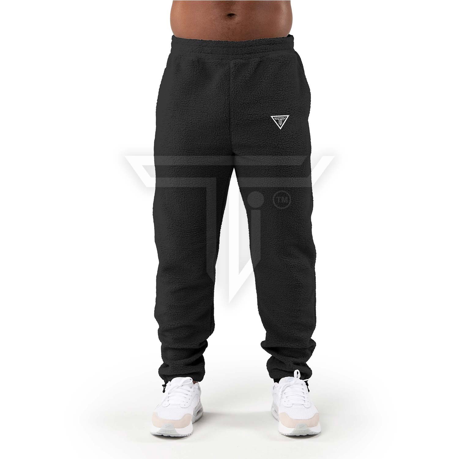 Jogger-front-BLACK.jpg Custom Gym Joggers for Comfort and Style in Every Workout - Image 1