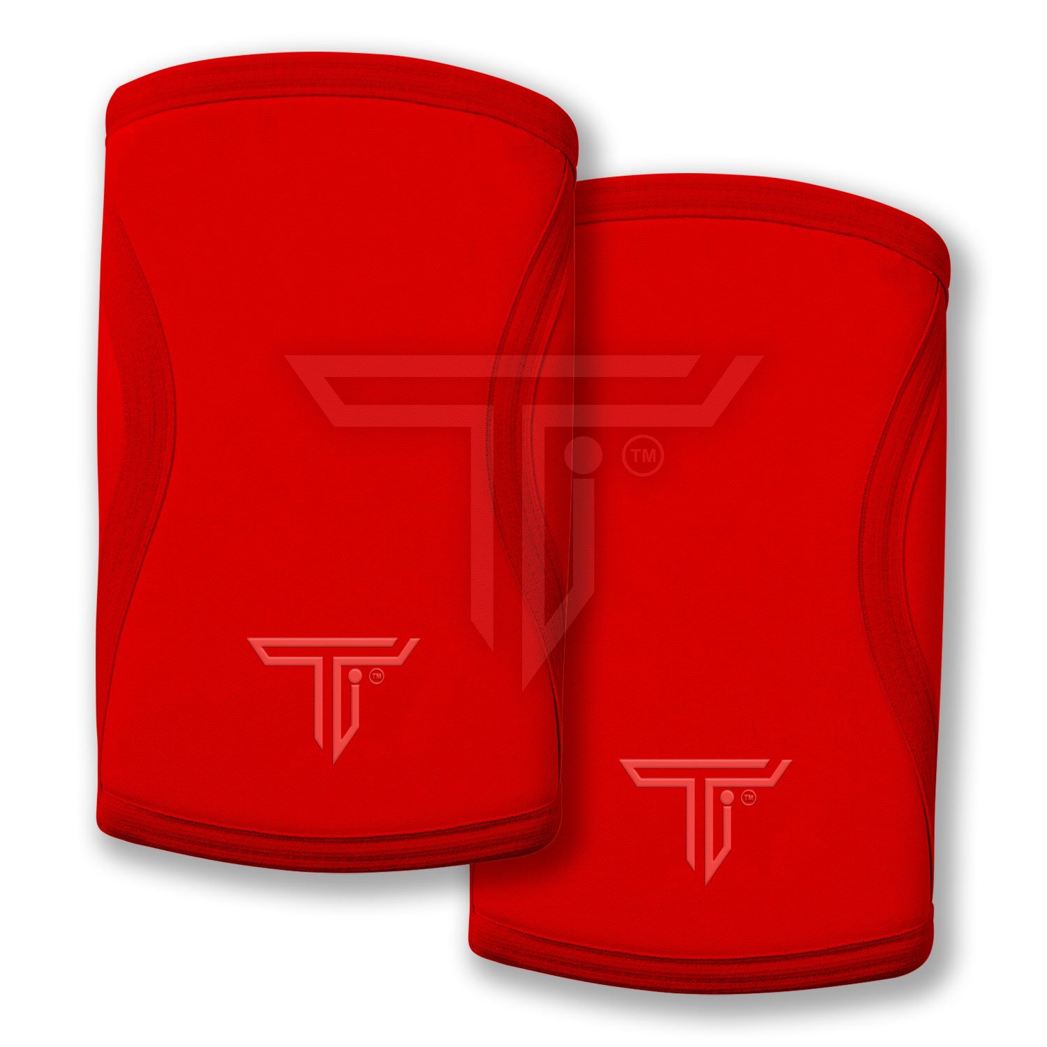 KNEE-SLEEVES-RED.jpg Custom Fit Knee Sleeves for Stability and Confidence in Heavy Training - Image 1