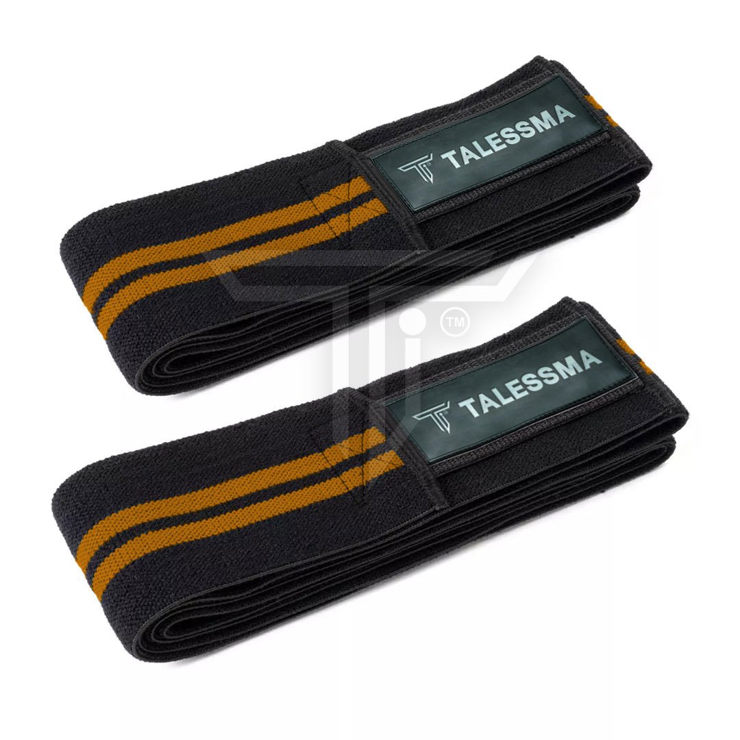 KneeWraps-orange-1.jpg Tailored Knee Wraps for Superior Knee Protection in Powerlifting - Image 1