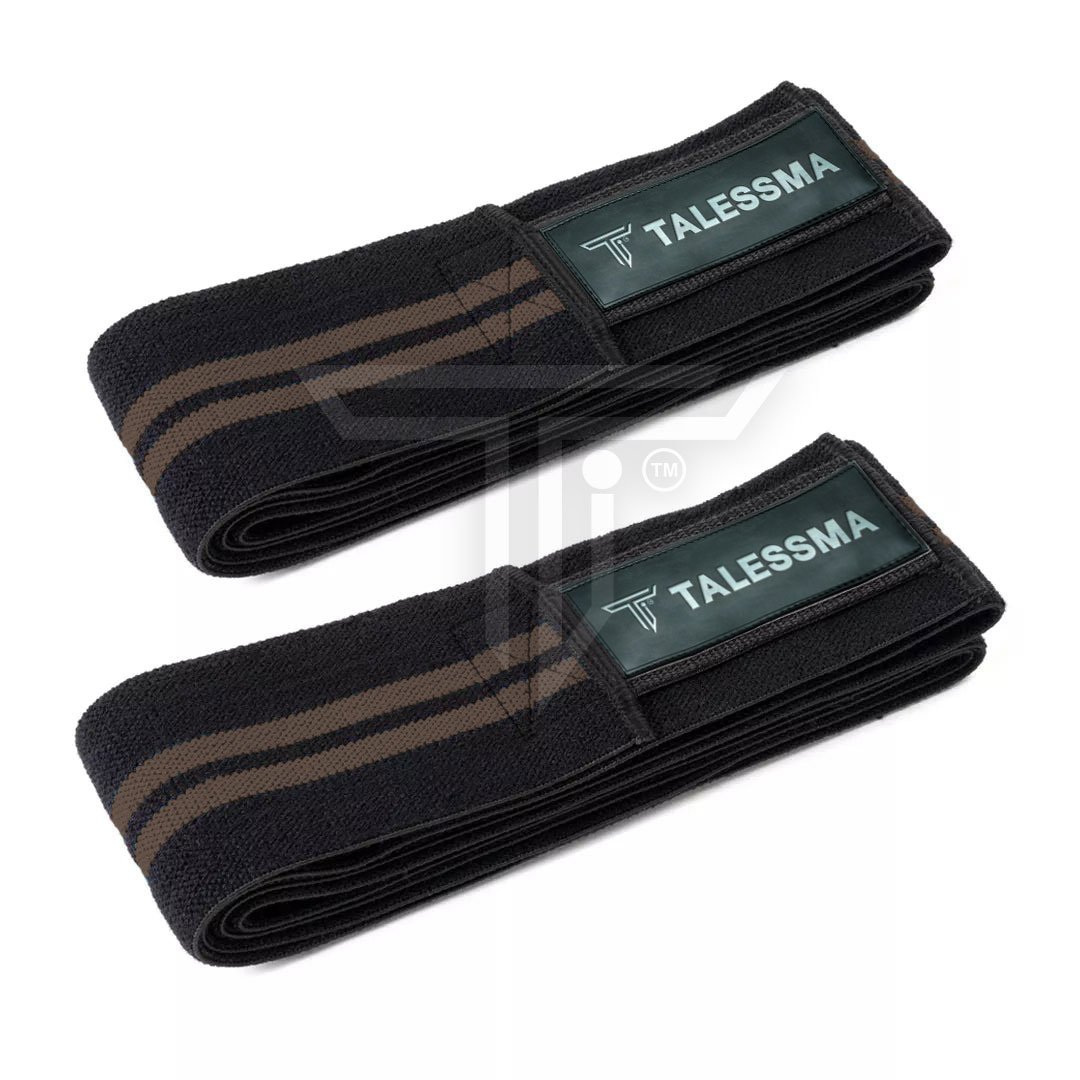 KneeWraps-umber-1.jpg Customizable Knee Wraps for Secure Knee Joint Support in Weightlifting - Image 1