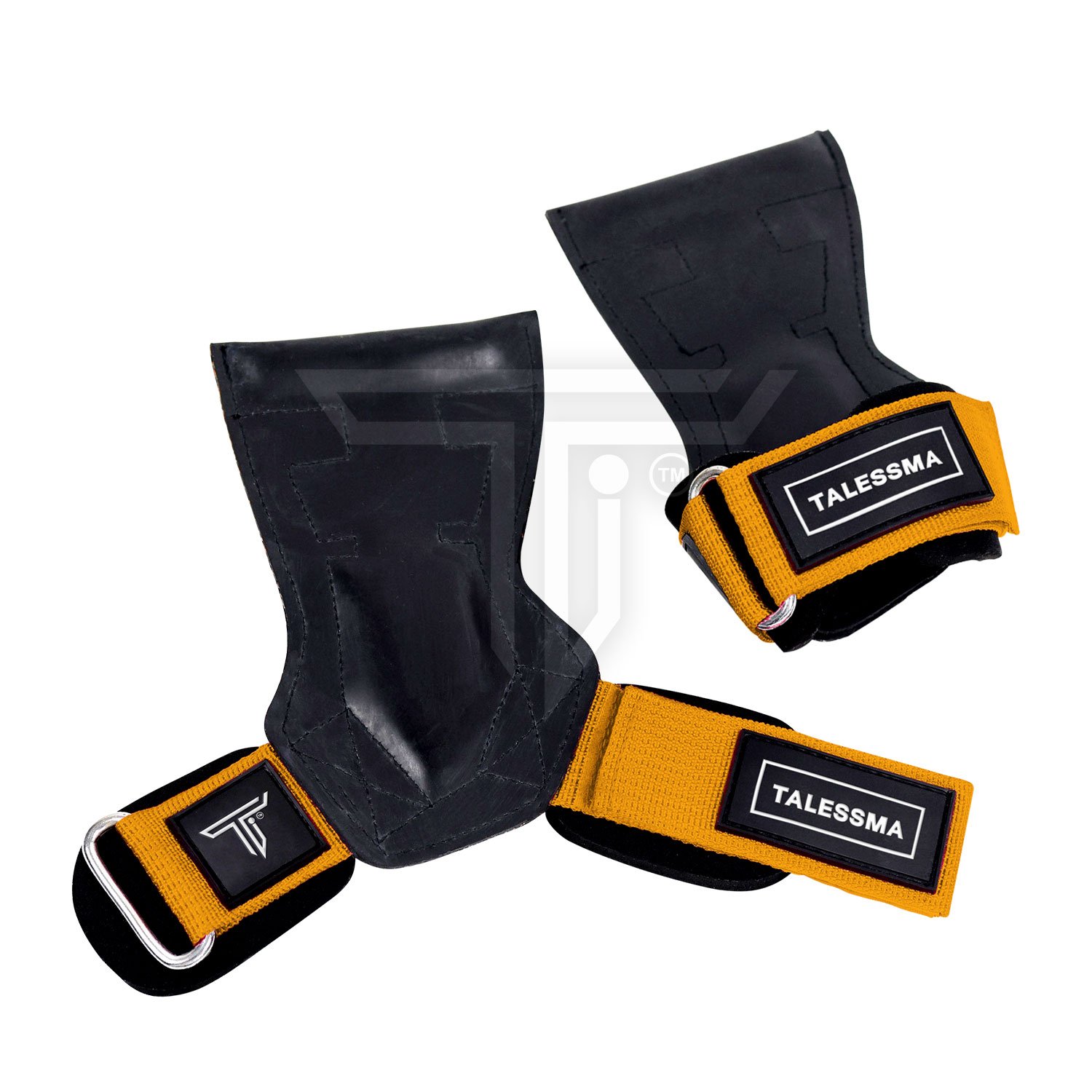 Lifting-Straps-ORANGE-2.jpg Customizable Lifting Grips for Powerlifting, CrossFit, and Gym Workouts - Image 1