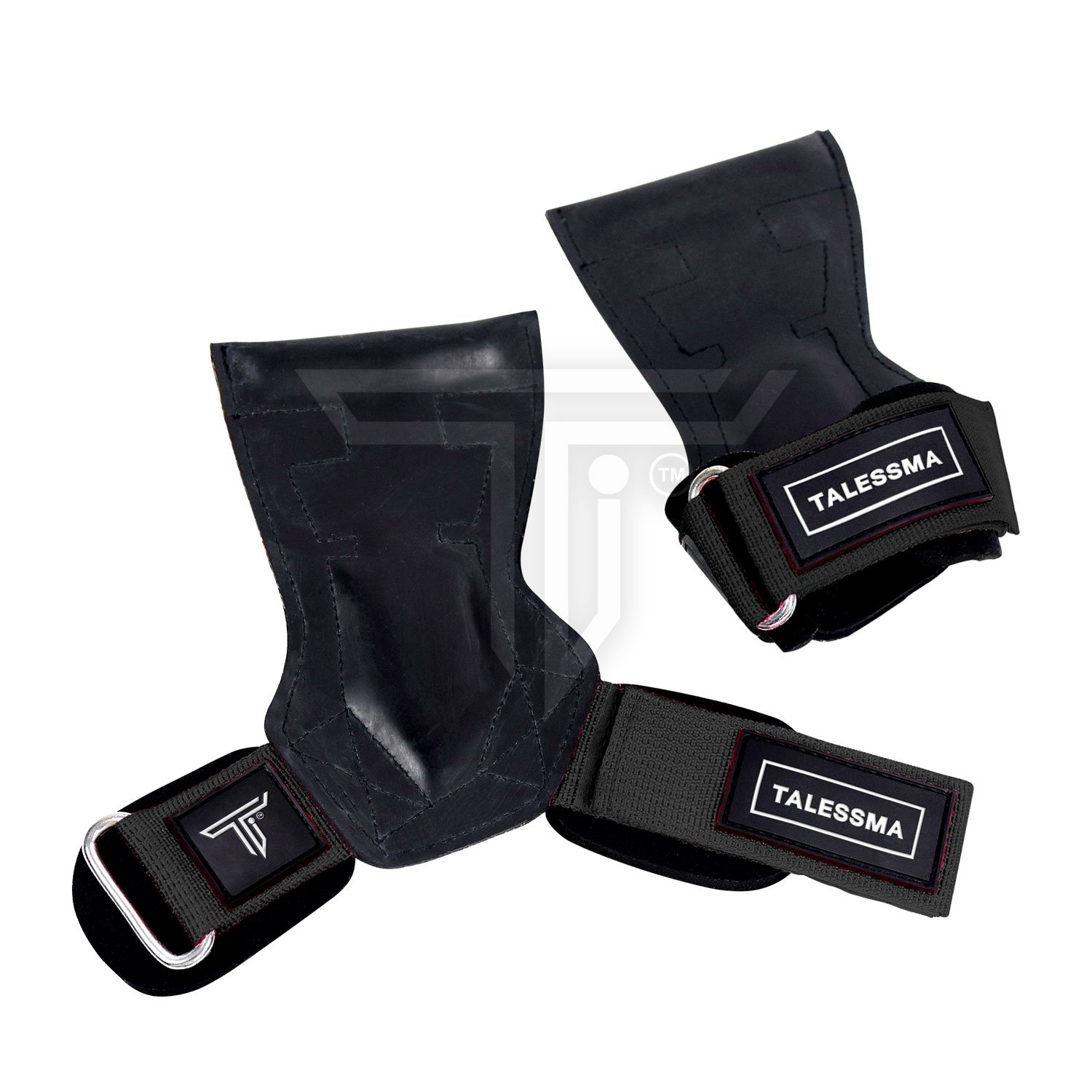 Lifting-Straps-black-2.jpg Customizable Lifting Grips for Maximum Grip Strength & Wrist Protection - Image 1