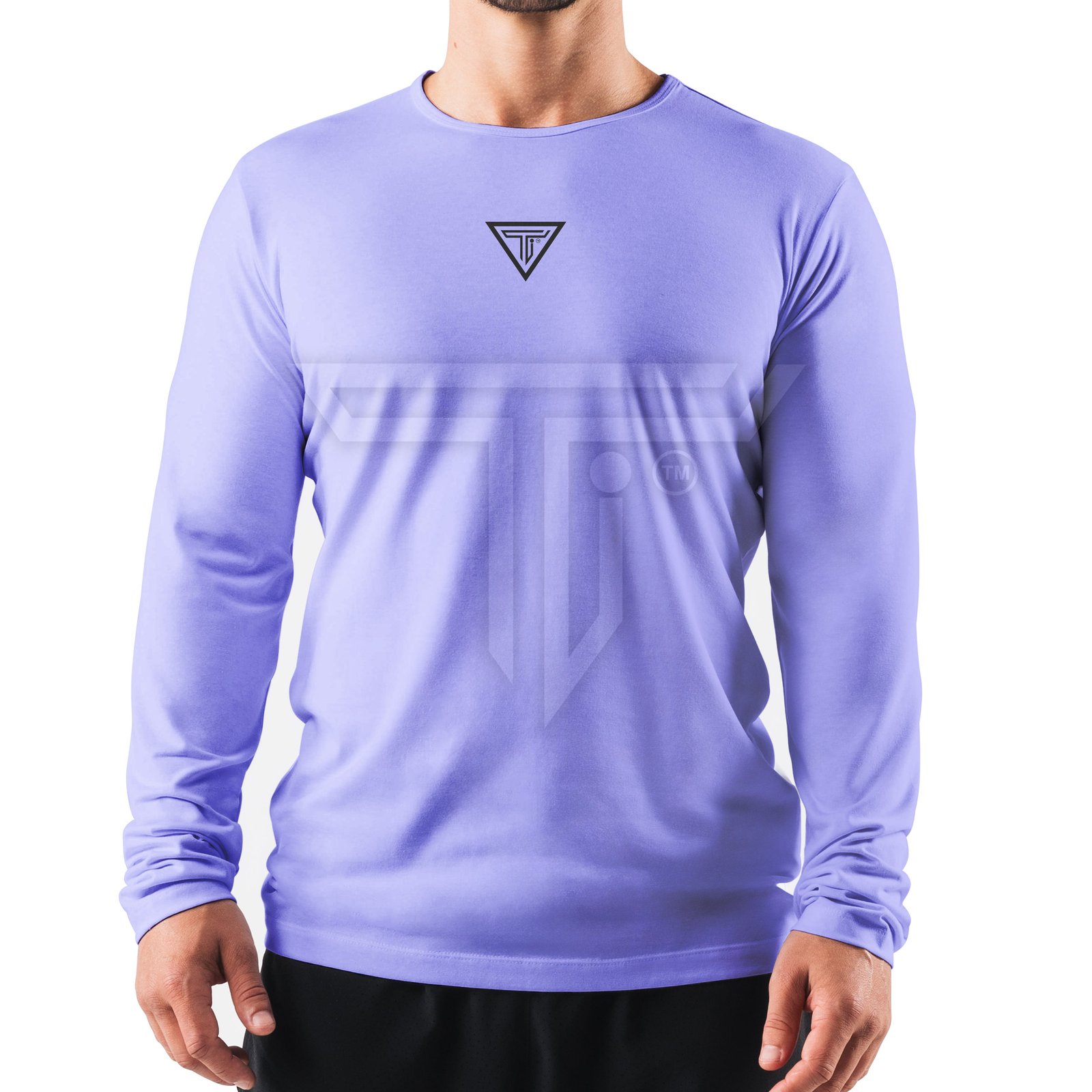 Long-Sleeve-T-shirts-SKY-BLUE.jpg High-Quality Gym Long Sleeve T-Shirts Customized for Every Workout - Image 1