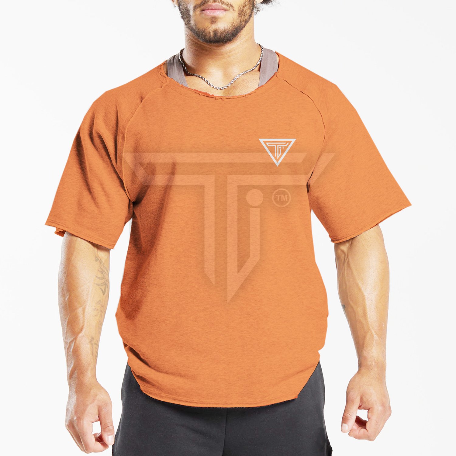 Rag-Tops-Front-Orange.jpg Custom Fit Rag Tops for Gym, Running & Everyday Wear - Image 1