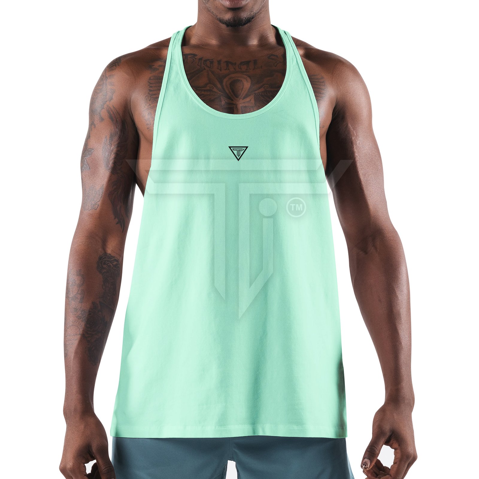 Stringer-CREAM.jpg Customizable Gym Stringer Top Shirts for Ultimate Freedom & Style - Image 1