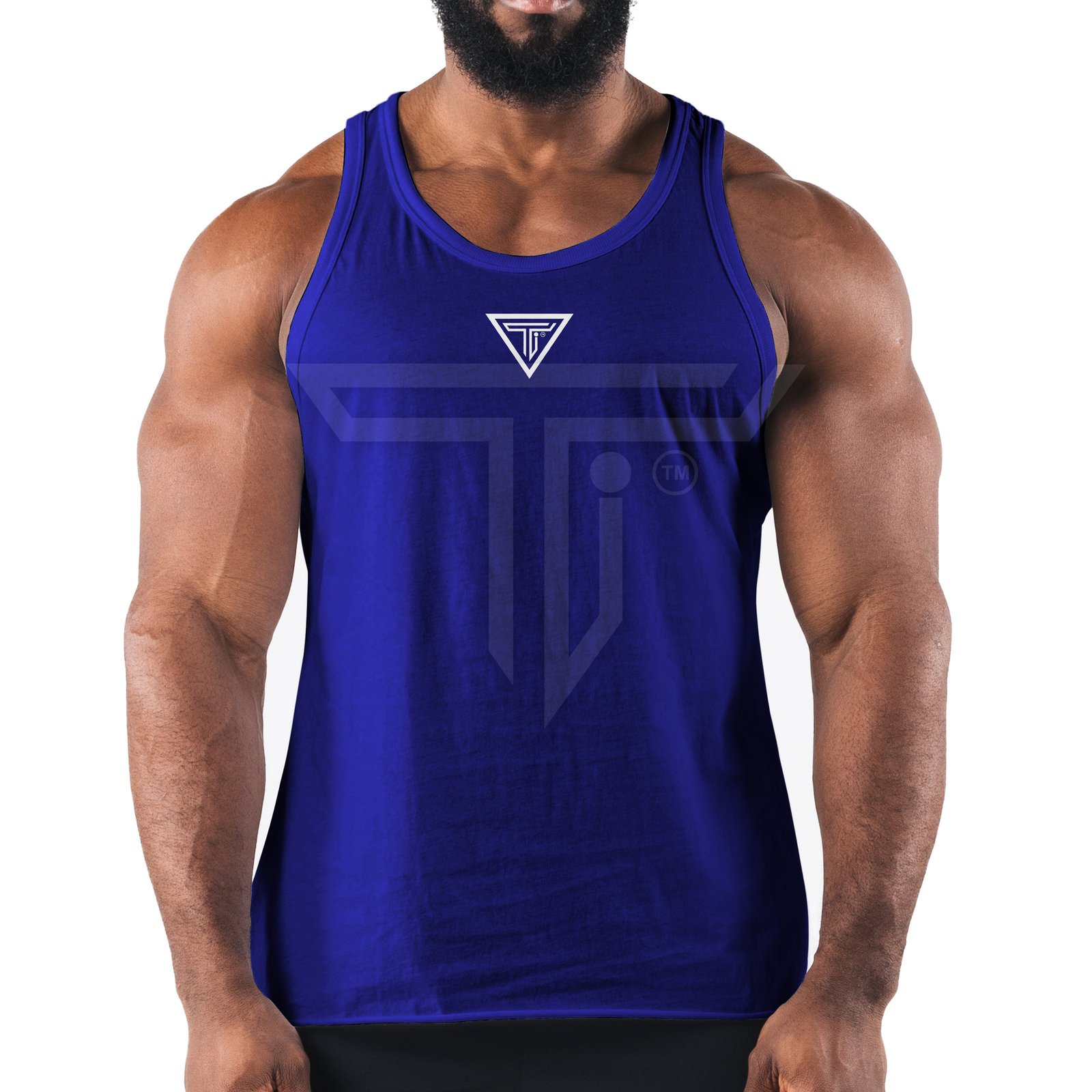 TANK-TOP-front-ROYAL-BLUE.jpg Custom Gym Tank Tops – Show Off Your Gains with Style & Function - Image 1
