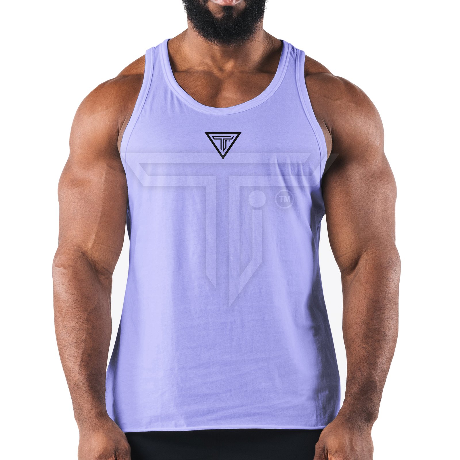 TANK-TOP-front-SKY-BLUE.jpg Custom Fit Tank Top Shirts for Gym & Fitness Training Comfort - Image 1