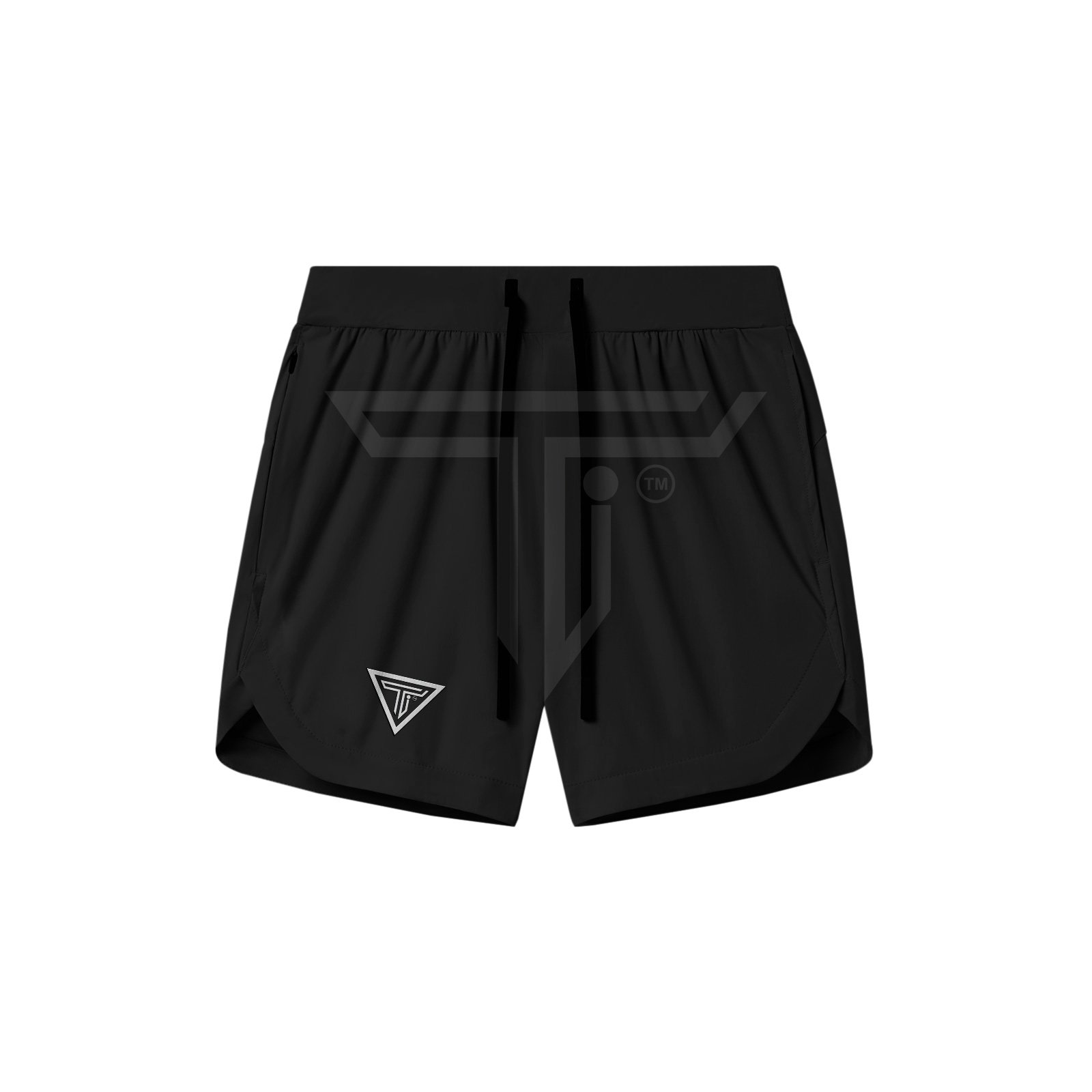 Tetra-Shorts_BLACK.jpg High-Quality Custom Gym Shorts for Performance - Image 1