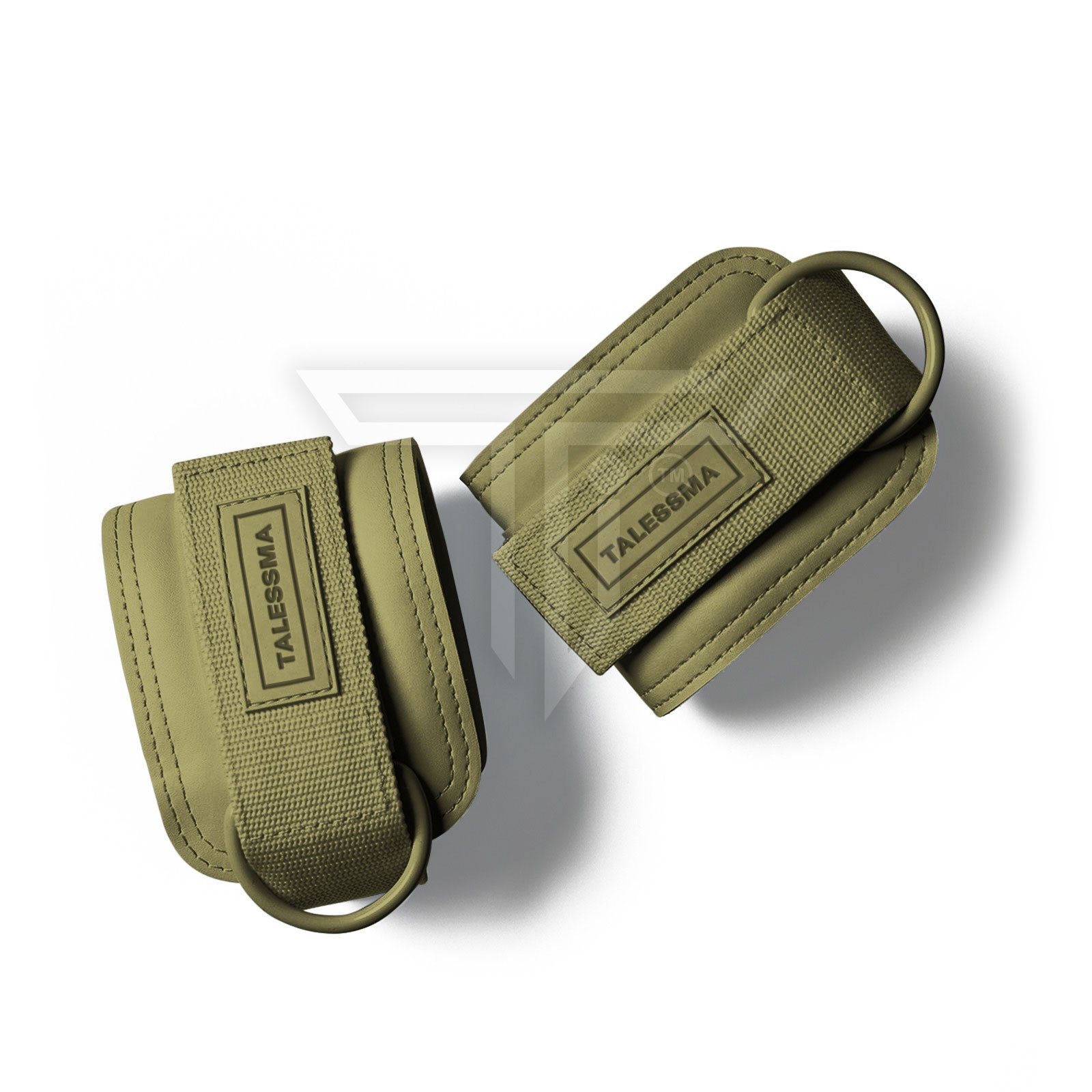 ankle-strap-khaki.jpg Customized Ankle Straps for Cable Kickbacks, Glute, and Leg Workouts - Image 1