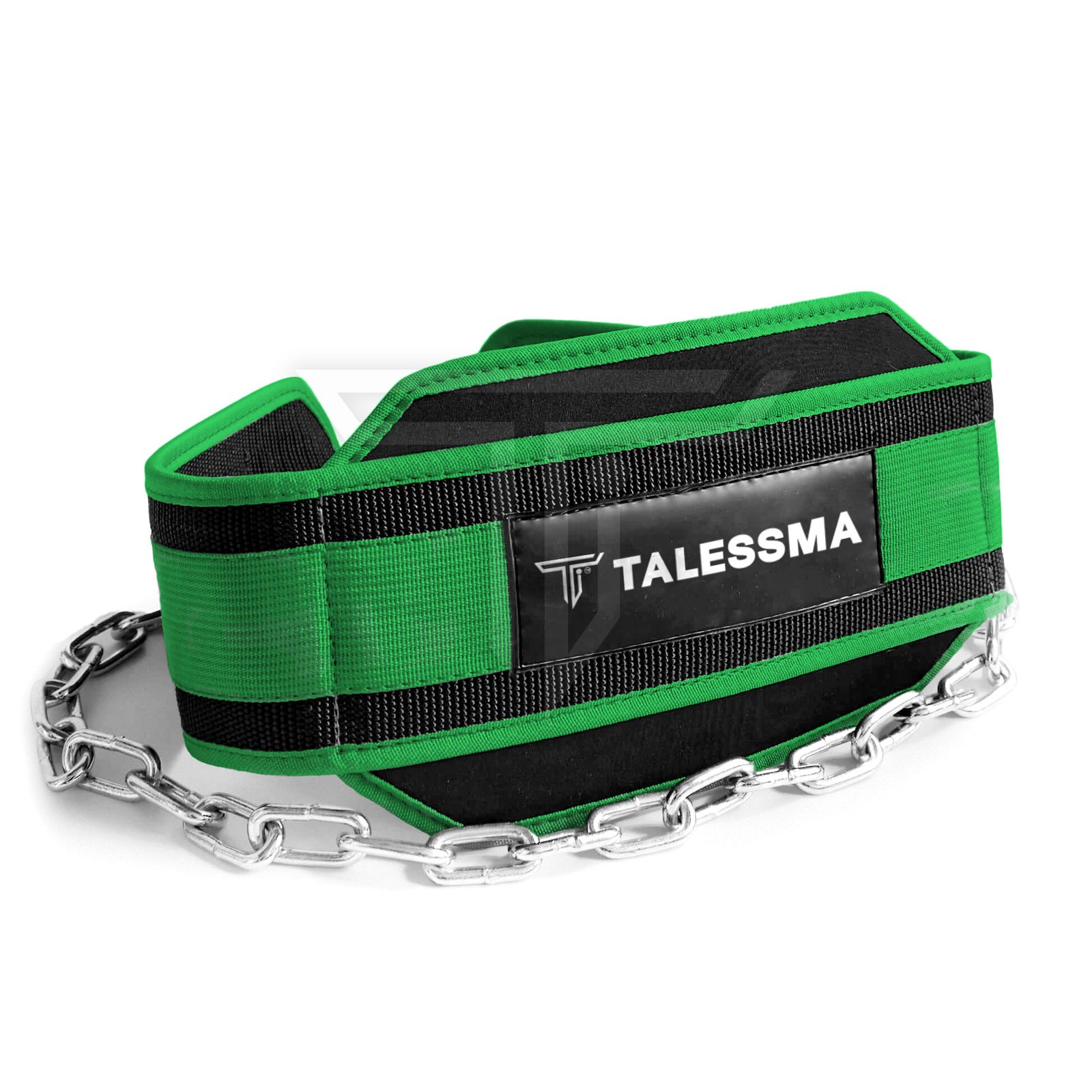 dip-belt-GREEN.jpg Customizable Dip Belt for Added Weight & Enhanced Strength Training - Image 1