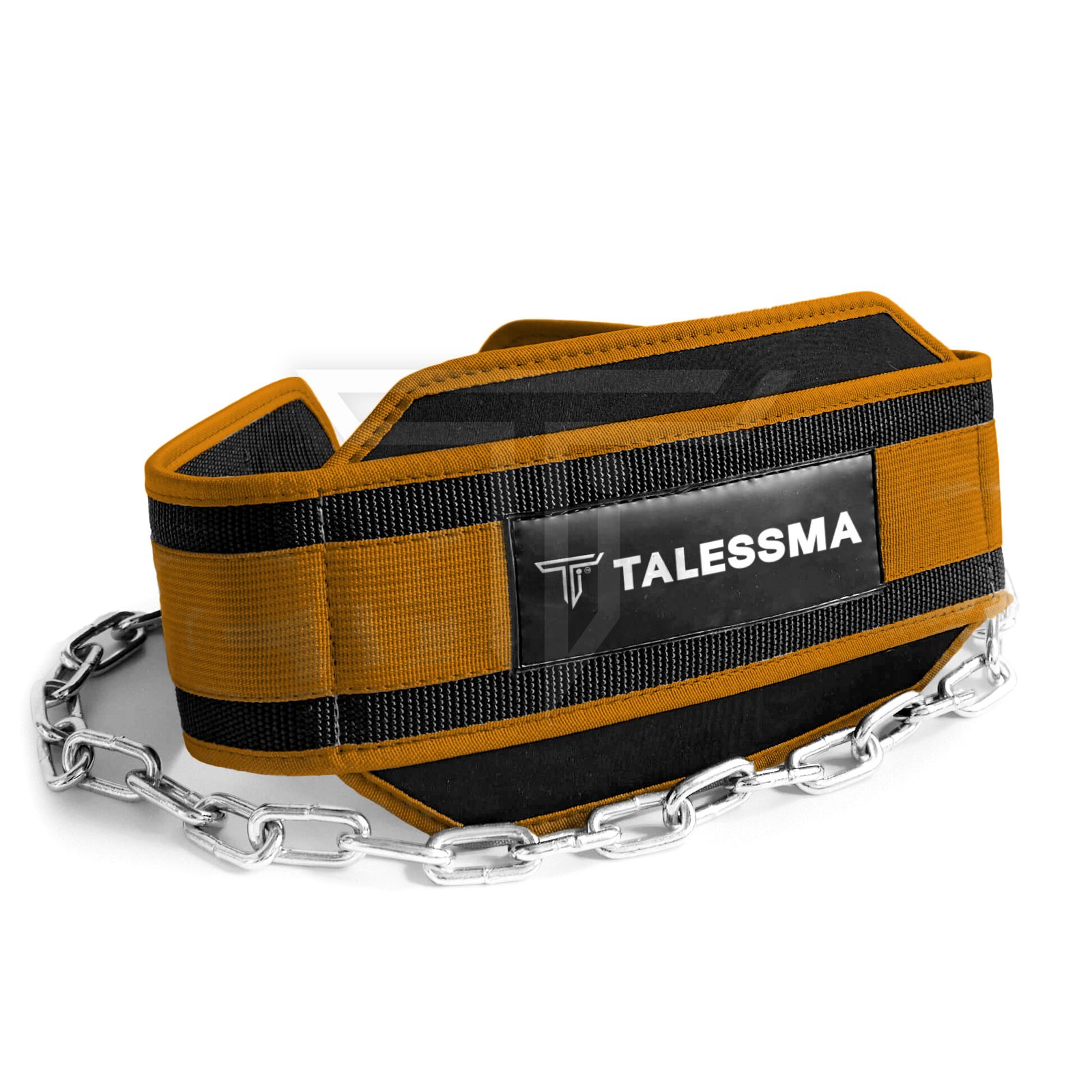 dip-belt-ORANGE.jpg Customizable Dip Belt for Progressive Overload in Bodyweight Exercises - Image 1