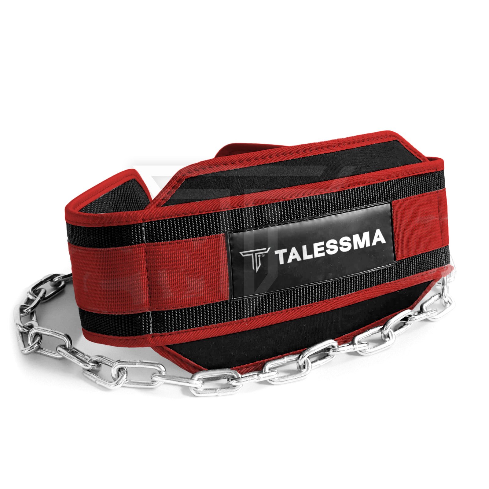 dip-belt-RED.jpg Custom Fit Dip Belt for Effective Weight Training & Strength Gains - Image 1