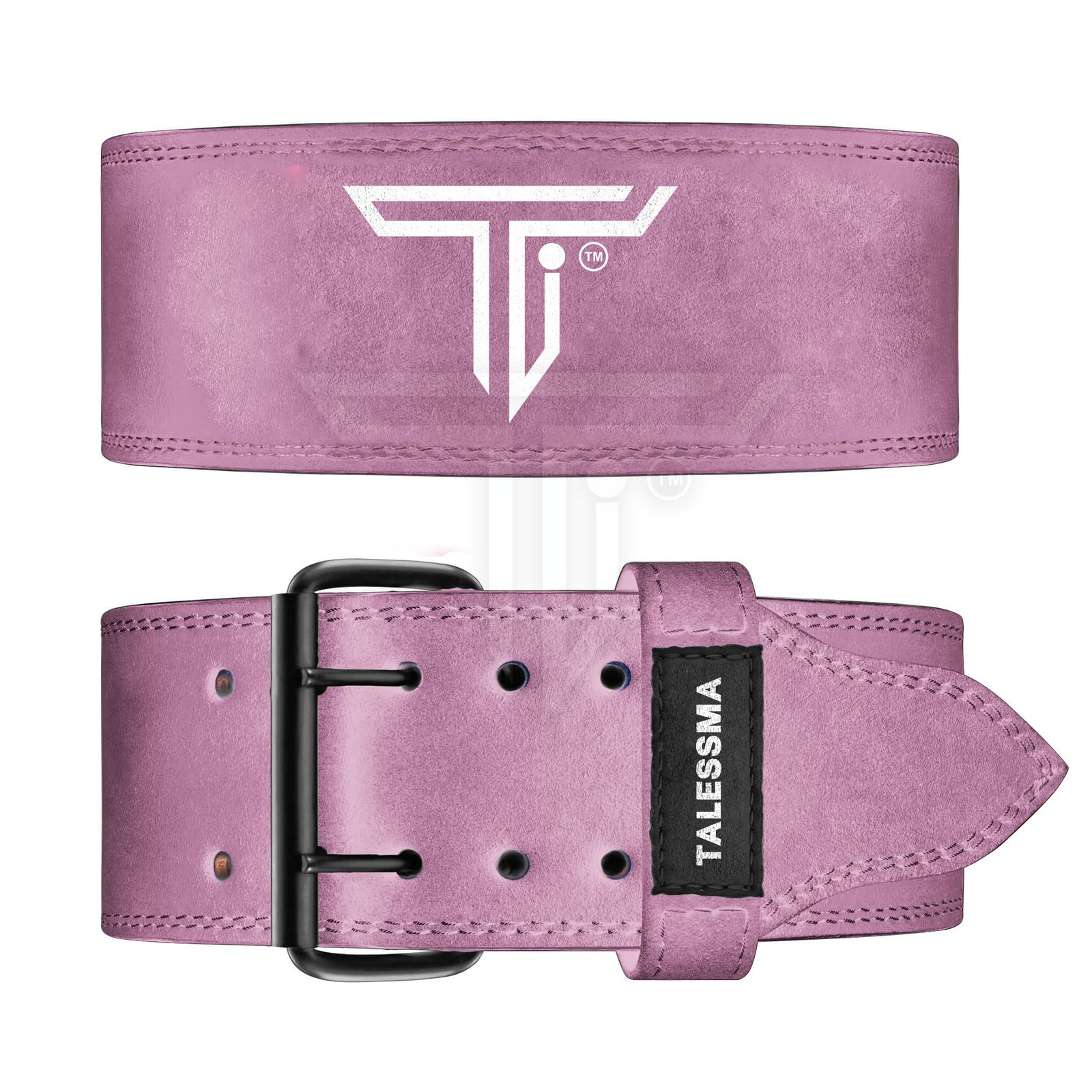 double-prong-belt-pink.jpg Personalized Power Prong Belt for Heavy Lifting & Injury Prevention - Image 1