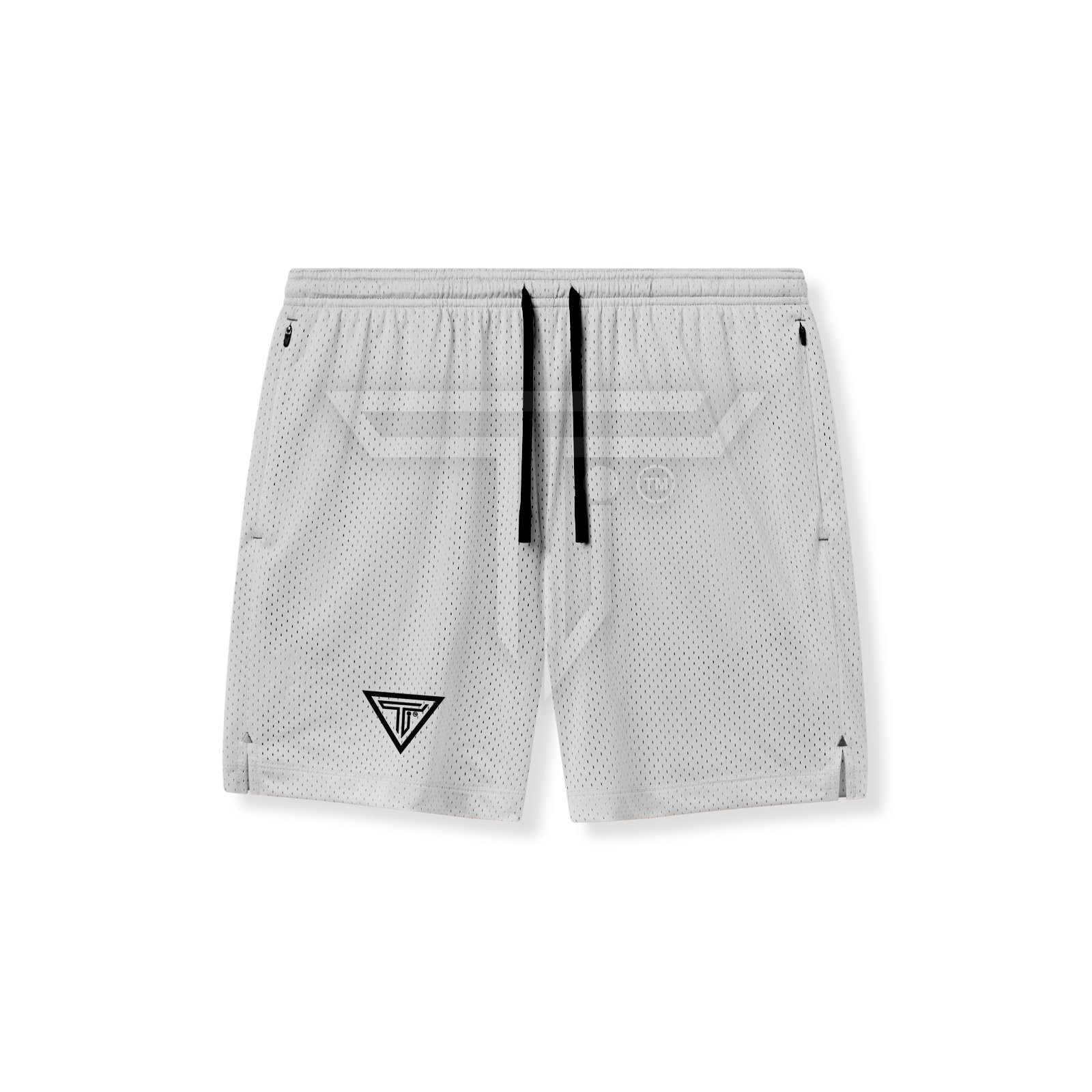 mesh-Short-GREY.jpg High-Performance Custom Shorts for Intense Workouts - Image 1