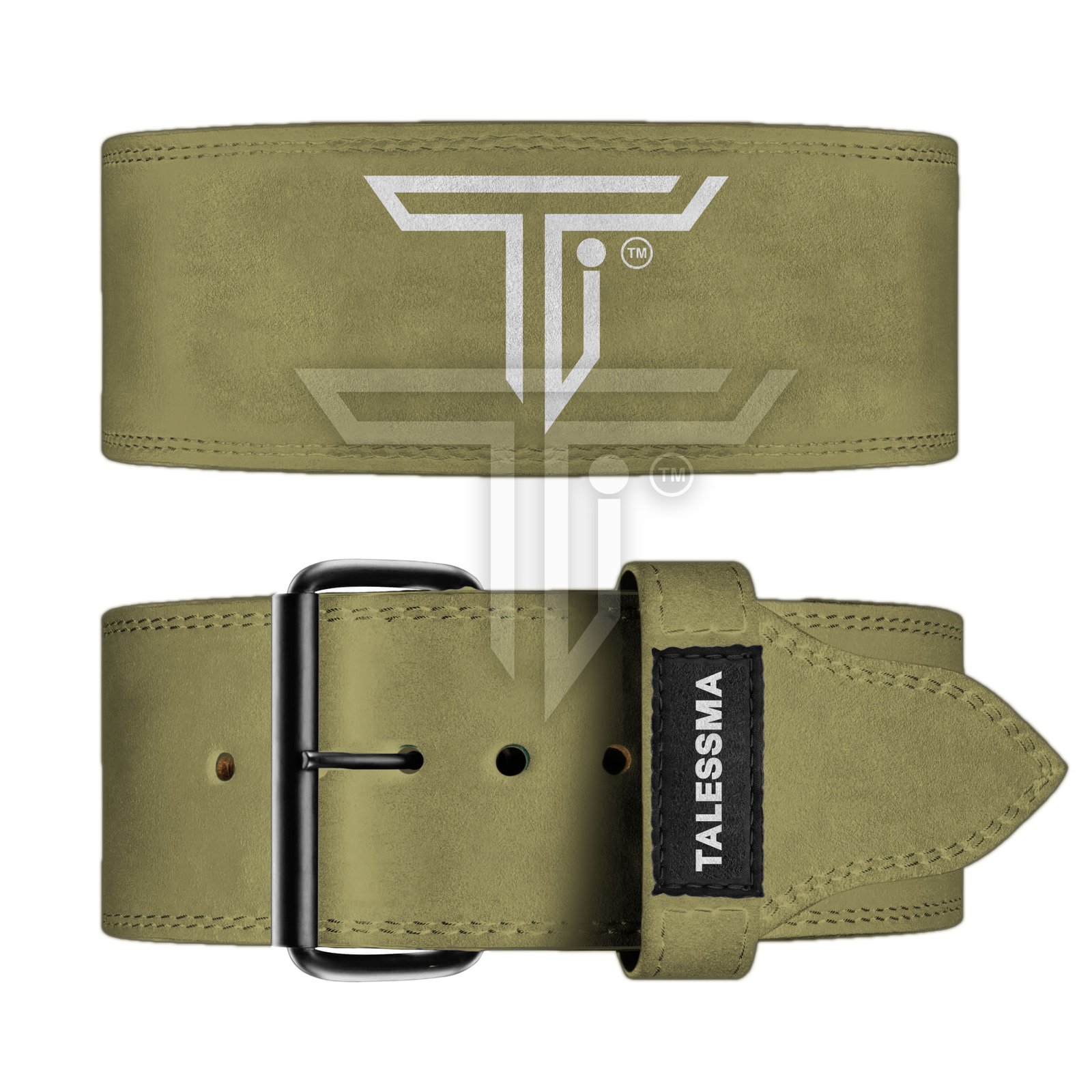single-prong-belt_khaki.jpg Tailored Power Prong Belt for Reliable Core Support During Weightlifting - Image 1