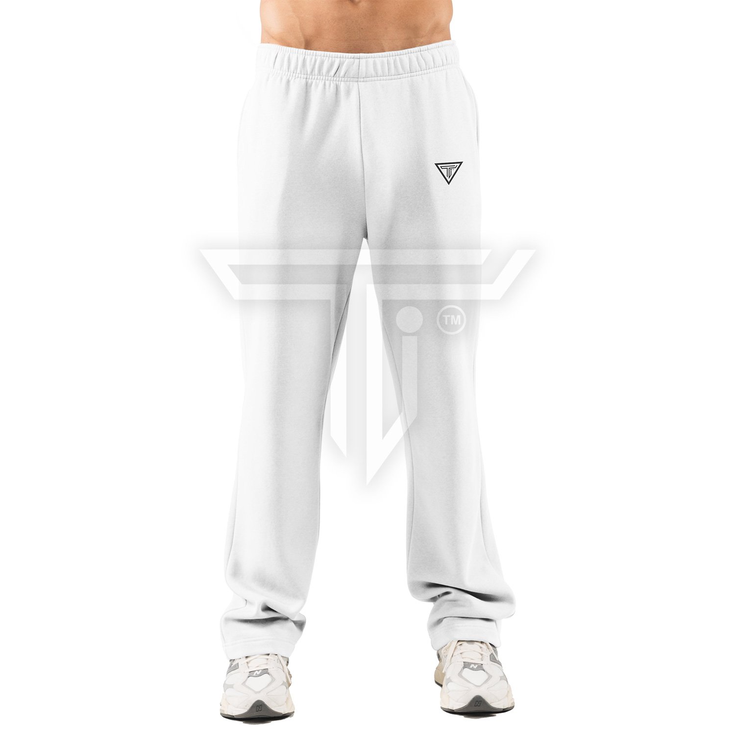sweat-Pants-front-White.jpg Customized Fitness Sweat Pants for Comfort & Performance All Day - Image 1