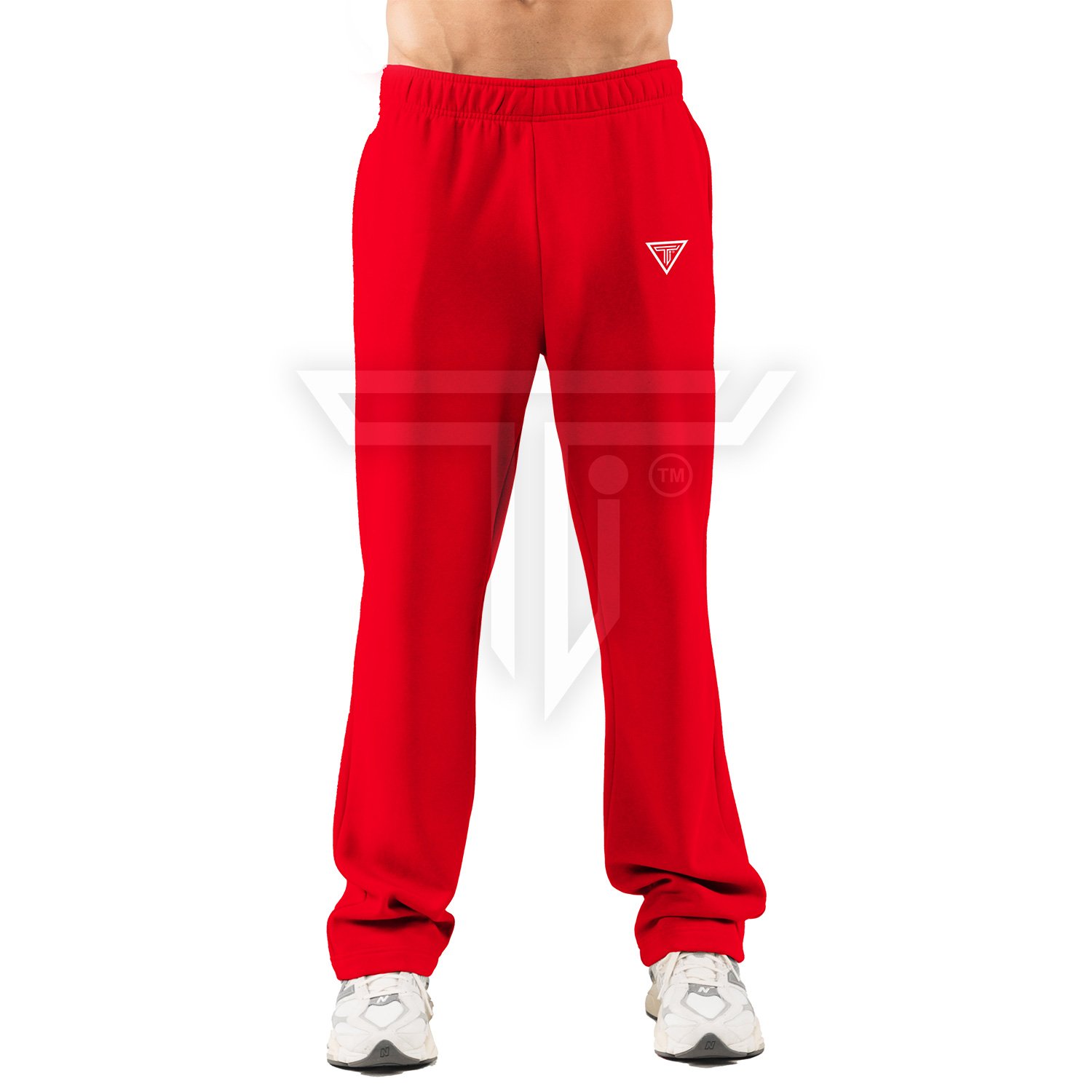 sweat-Pants-front-red.jpg Customizable Gym Sweat Pants for Style & Performance in Fitness - Image 1