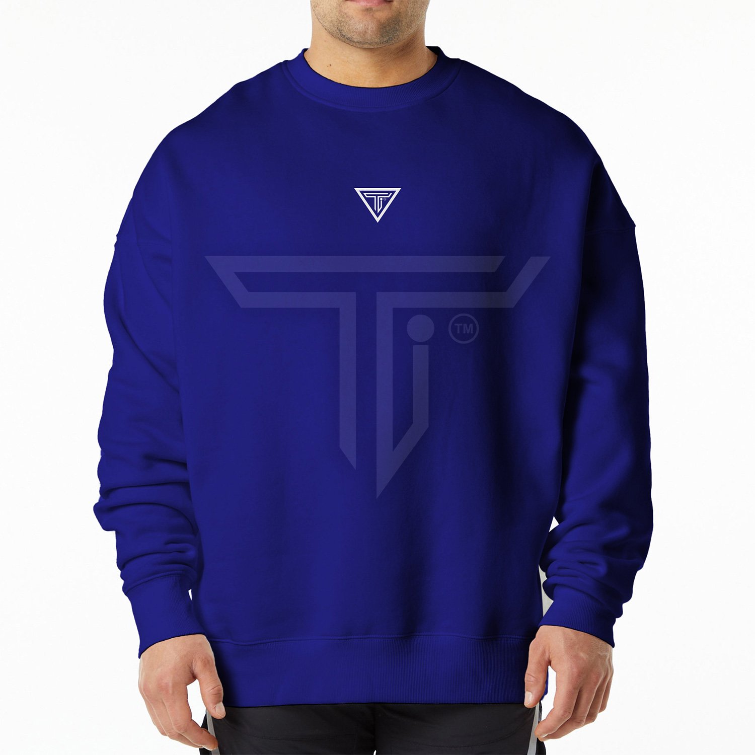 sweat-shirts-front-ROYAL-BLUE.jpg Personalized Fitness Sweatshirts for Ultimate Comfort & Mobility - Image 1