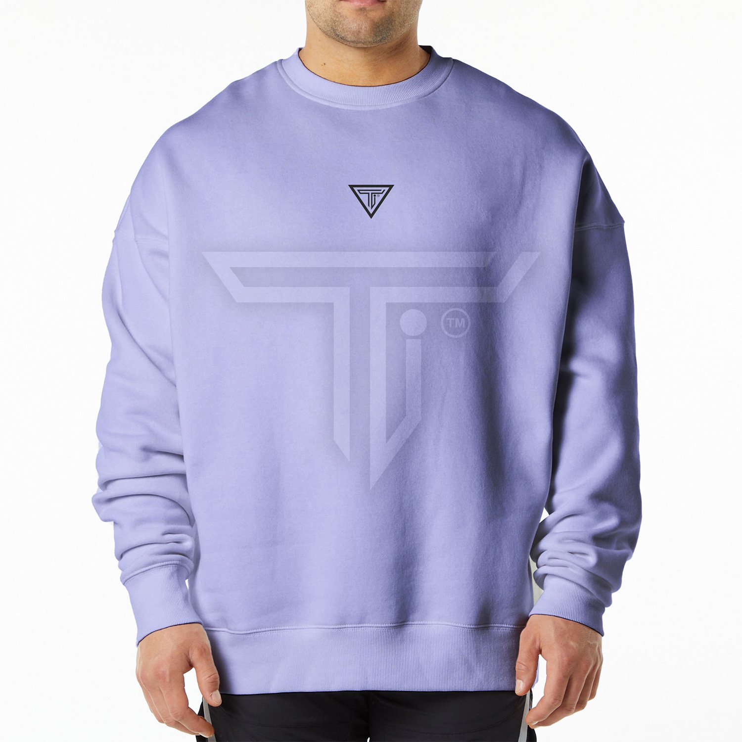 sweat-shirts-front-SKY-BLUE.jpg Customized Gym Sweatshirts for Warmth & Style in Every Workout - Image 1