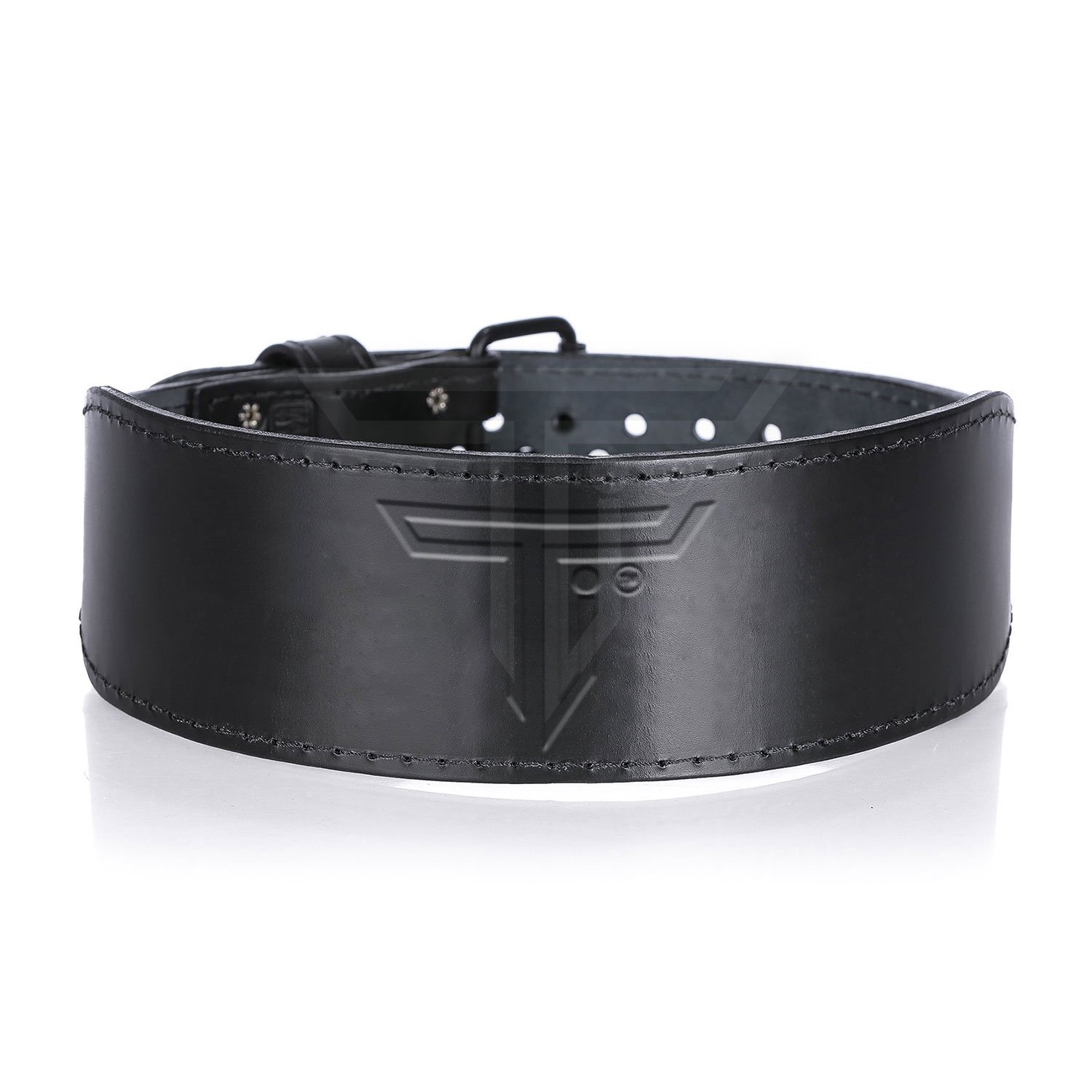 weightlifting-belt-black-1.jpg Customizable Leather Weightlifting Belt for Maximum Back Support & Comfort - Image 1