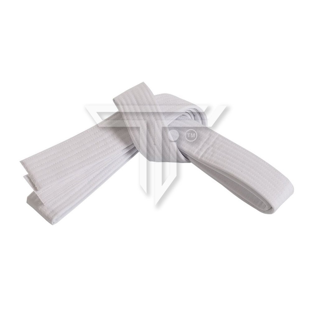 white-Martial-Arts-Belt.jpg Personalized Belts for Brazilian Jiu-Jitsu Gi, Premium Quality & Durable - Image 1